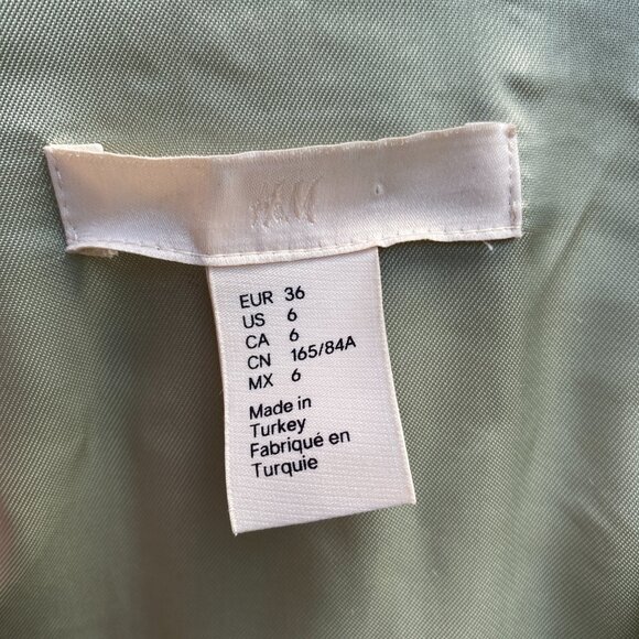 H&M | Green Multi Wrap Jacket | Size 8 |  Rare Find - Picture 10 of 11